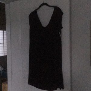 Black off shoulder dress